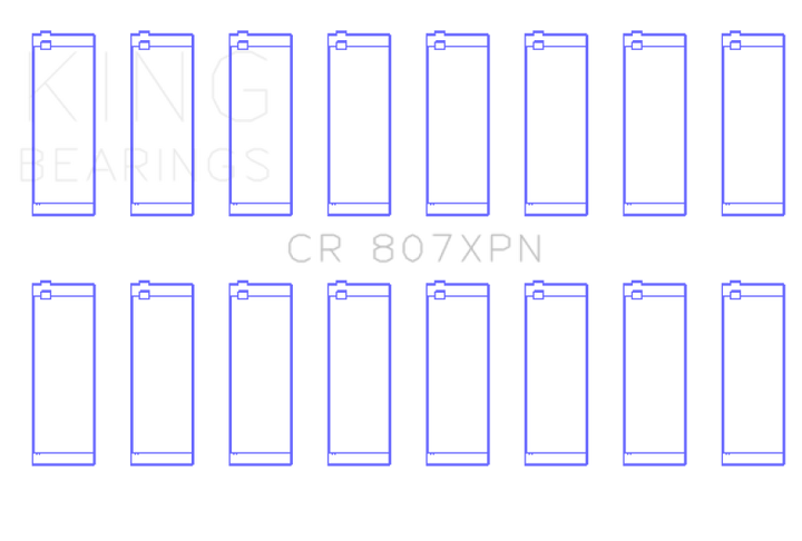King Engine Bearings Performance Rod Bearing Set Size STD for Chevy LS1 LS6 LS3