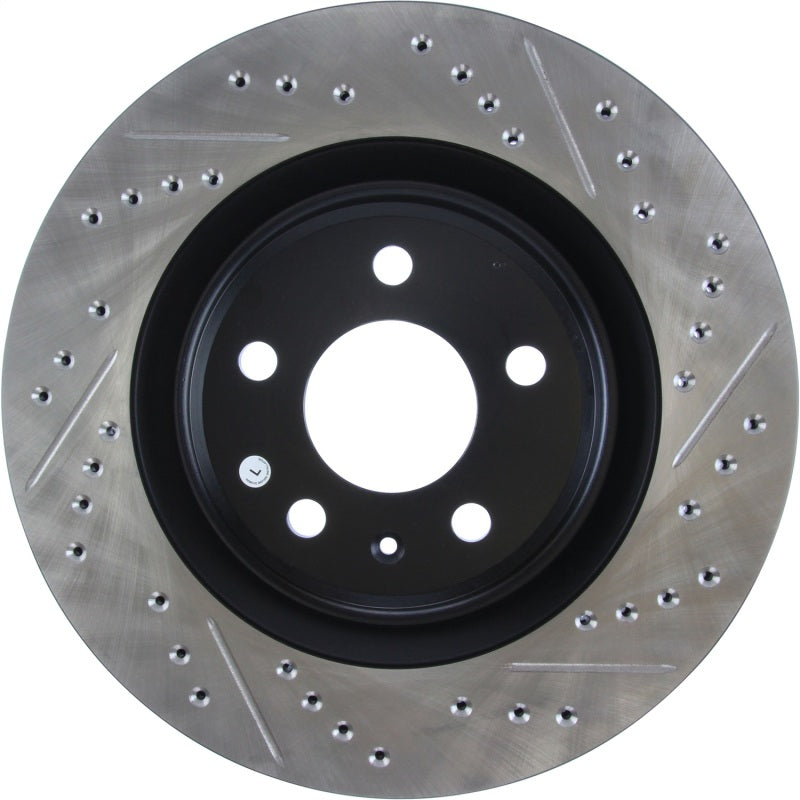 StopTech Slotted & Drilled Sport Brake Rotor for Audi A4 A5 A6 A7 A8 Q5 Q7 S4 S5 SQ5 2012-2023 - OneFastShop
