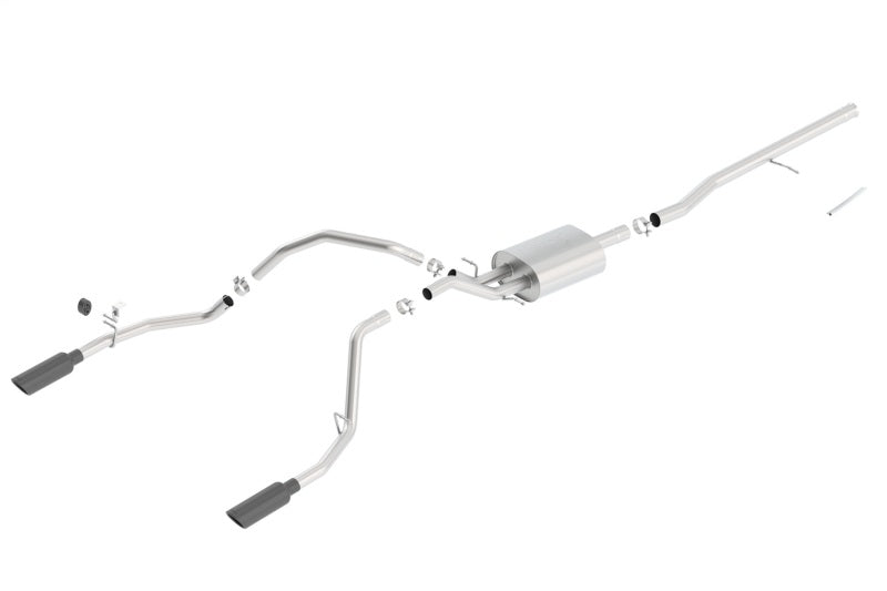 Borla Exhaust System ATAK for Silverado/Sierra 1500 5.3L V8 - Black Chrome