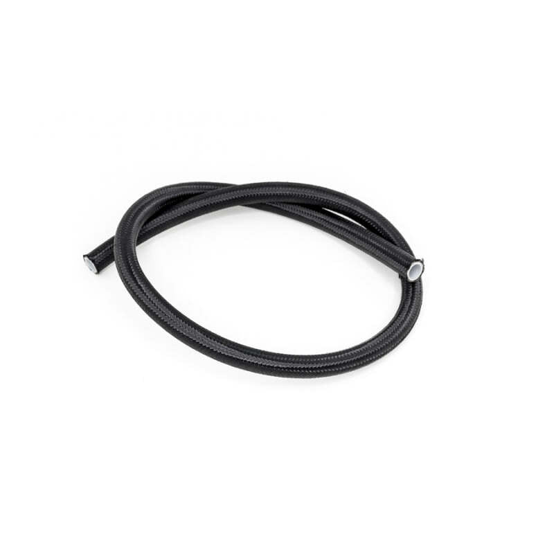 DeatschWerks Universal Black Nylon Braided PTFE Fuel Hose - 6AN, 3 ft