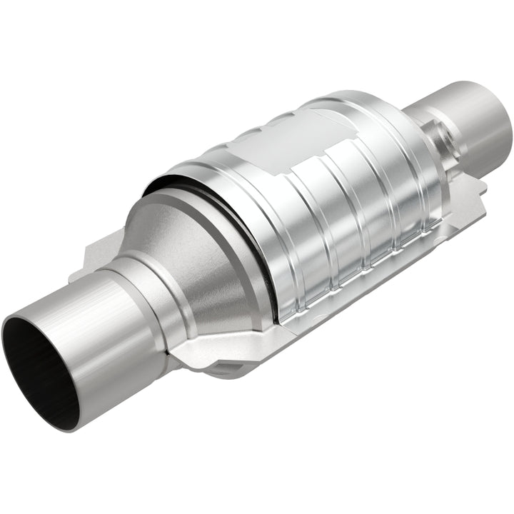 Magnaflow Universal Catalytic Converter 2.5in Center/Center Round 9in L x 5.125in W x 13in L - Fits Various Models
