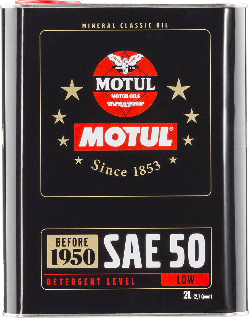 Motul Classic SAE 50 Mineral Engine Oil - 2L - OneFastShop