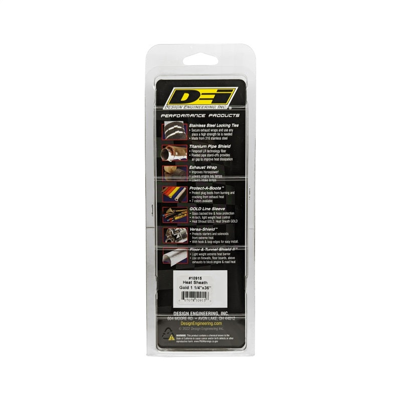 DEI Heat Sheath GOLD 1-1/4in x 36in High Temp Protection