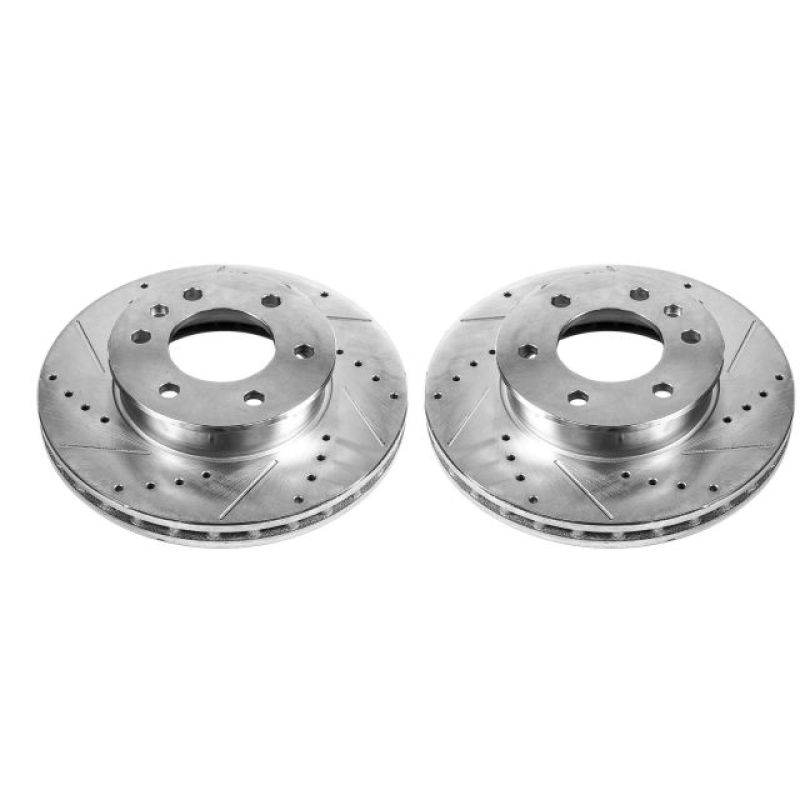 PowerStop Evolution Front Drilled & Slotted Rotors - Dodge / Mercedes-Benz Sprinter 2007-2024 - Pair
