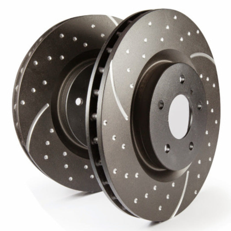 EBC GD Sport Slotted Dimpled Rear Rotors for 17-22 Honda Civic Type-R FK8