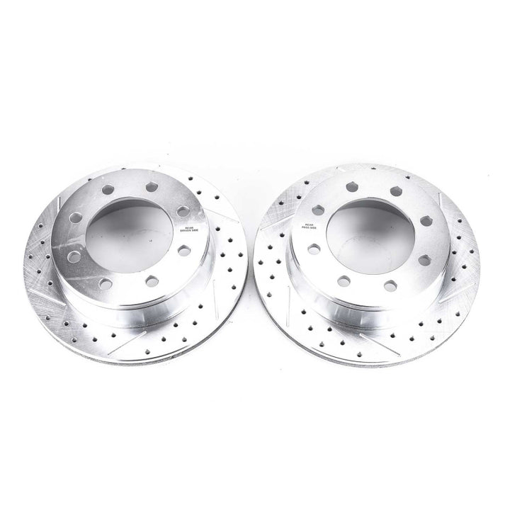 PowerStop Rear Evolution Drilled & Slotted Rotors for 02-06 Chevrolet Avalanche 2500 - OneFastShop