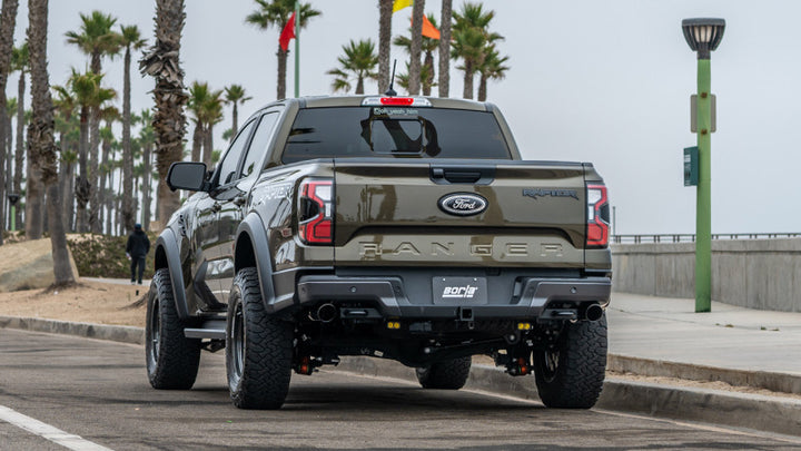 Borla 24-25 Ford Ranger Raptor 2.75in Tailpipe Kit 4in Tip-Brawler Ceramic Black