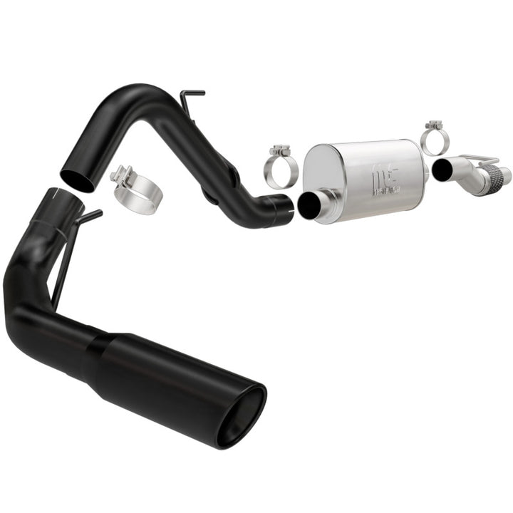 Magnaflow Cat-Back Exhaust System 3in Black 11-14 Ford F-150 3.5L V6 EcoBoost Single Side Exit Rear 3 Tip - OneFastShop