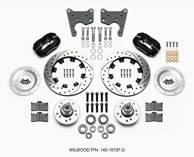Wilwood Forged Dynalite Front Kit 12.19in Drilled for 65-72 Chrysler Dodge Plymouth C Body - OneFastShop