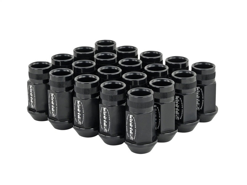 Skunk2 12x1.25 Forged Lug Nut Black Anodized Set of 20 for Honda Acura