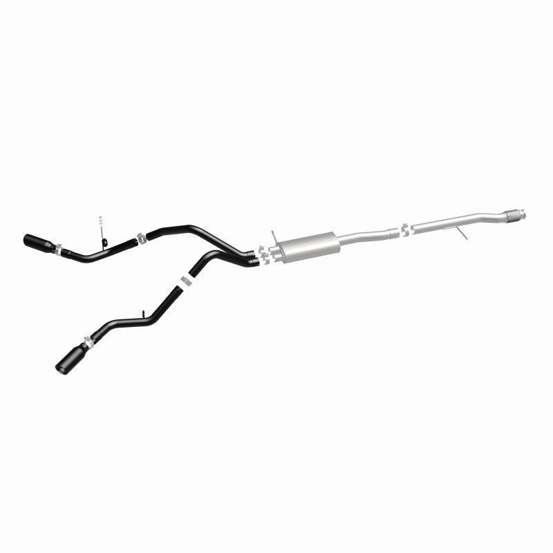 Magnaflow SYS Cat-Back 3.5in Black Dual Split Rear Tips 14-15 Chevy Silverado GMC Sierra 4.3L 5.3L