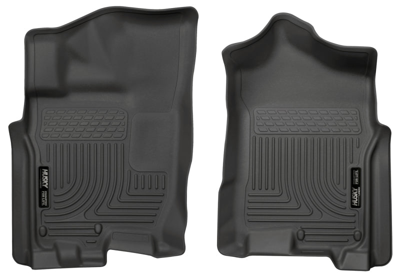Husky Liners WeatherBeater Front Row Black Floor Liners for 2016 Nissan Titan XD Crew Cab - OneFastShop