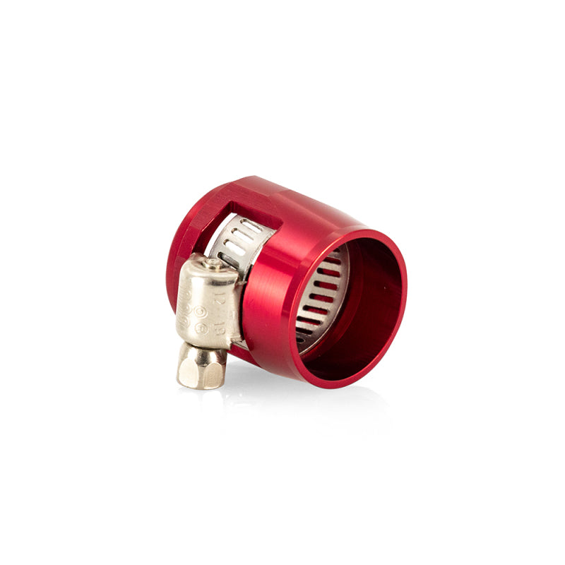 Mishimoto Aluminum 8AN Hex Hose Finishers Red For Engine - OneFastShop