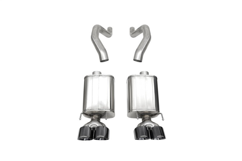CORSA Performance Black PVD AxleBack Exhaust with 4.5in Twin Tips for 06-13 Chevy Corvette C6 Z06 7.0L / 09-13 ZR1 6.2L
