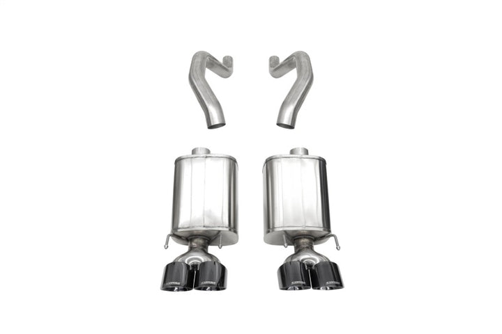 CORSA Performance Black PVD AxleBack Exhaust with 4.5in Twin Tips for 06-13 Chevy Corvette C6 Z06 7.0L / 09-13 ZR1 6.2L