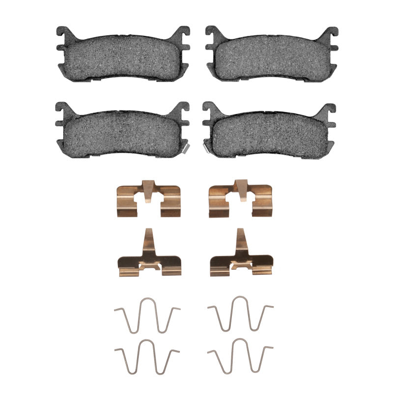 DFC 5000 Advanced Ceramic Rear Brake Pads and Hardware Kit - Mazda Miata / Ford Escort 1994-2003
