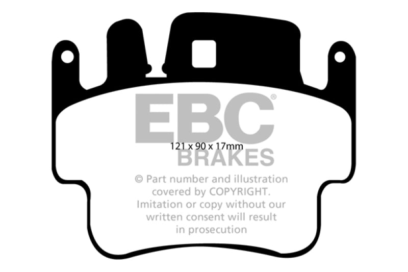 EBC Yellowstuff Front Brake Pads for 98-05 Porsche 911 (996) Cast Iron Rotor 3.4 Carrera 2