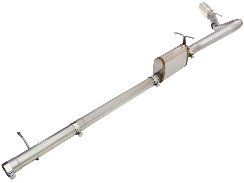 aFe MACHForce XP Exhaust 3in-3.5in SS Single Side Exit with Polish Tip for 99-04 Ford F-250 V8 5.4L/6.8L