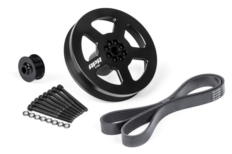 APR Supercharger Drive & Crank Pulley Kit with Belt - Audi 3.0T Supercharged 2009-2018
