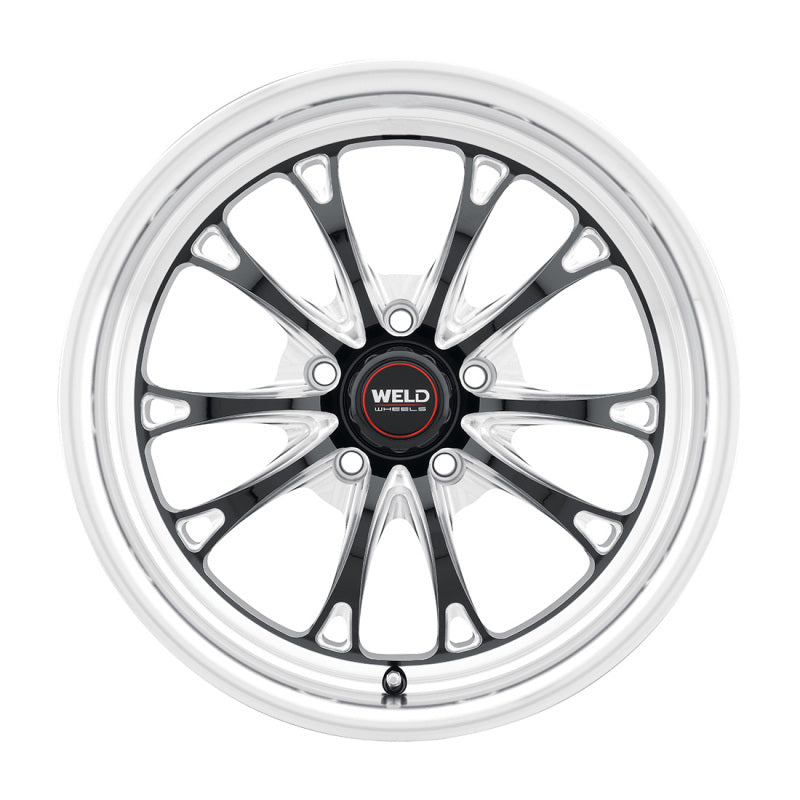 Weld S157 17X10 Belmont Drag Wheel 5X112 ET40 BS7.1 Gloss Black MIL Dia 78.1 (157)