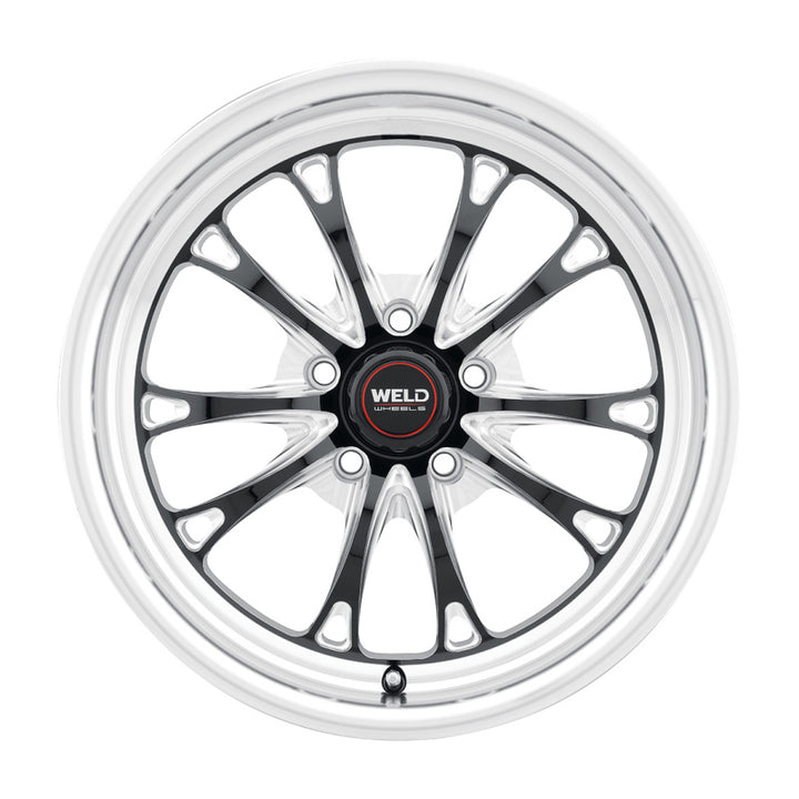 Weld S157 17X10 Belmont Drag Wheel 5X112 ET40 BS7.1 Gloss Black MIL Dia 78.1 (157)