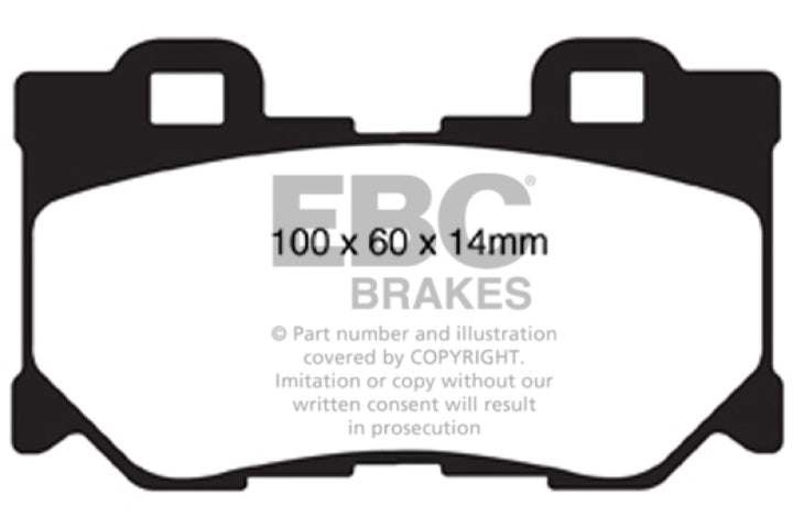EBC Redstuff Rear Brake Pads for 08-13 Infiniti FX50 5.0 - OneFastShop
