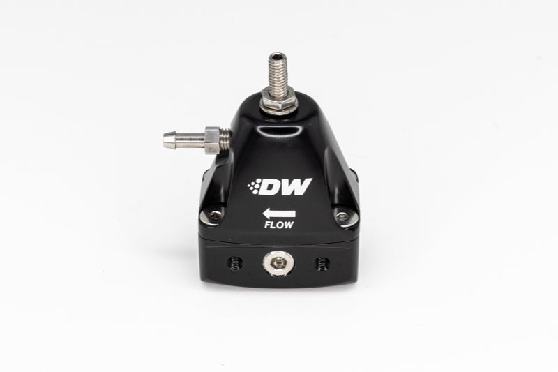 DeatschWerks DWR1000iL In-Line Adjustable Fuel Pressure Regulator Black - OneFastShop