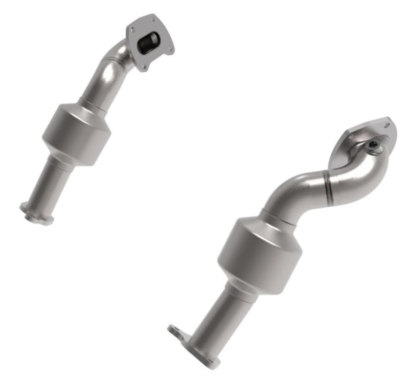aFe Twisted Steel Down Pipe 409SS with Cat for 2016–2017 Toyota Tacoma V6 3.5L