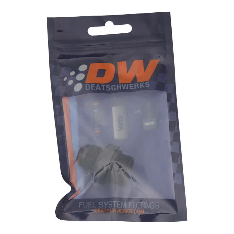 DeatschWerks 10AN ORB to 8AN Male Flare Adapter Matte Black