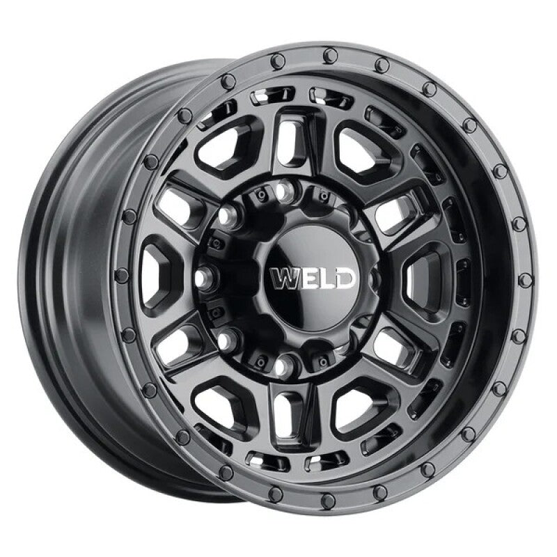 Weld Off-Road Crux 17x9 Inch / 8x180 BP / ET 0 / 124.3mm Bore - Satin Black Wheel