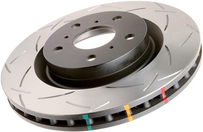 DBA 4000 Series T3 Slotted Front Brake Rotor - Acura Integra / Honda Civic (4-Lug) 1990-2015