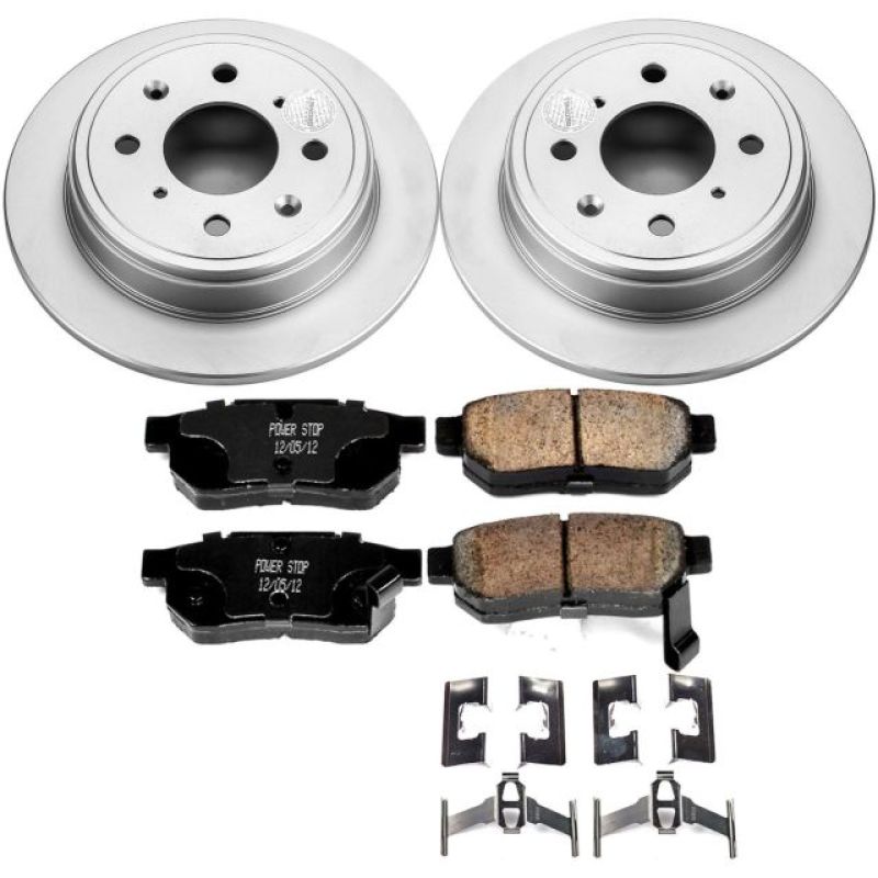 PowerStop Z17 Evolution Rear Coated Brake Kit - Honda Civic / Acura Integra 1988-2001