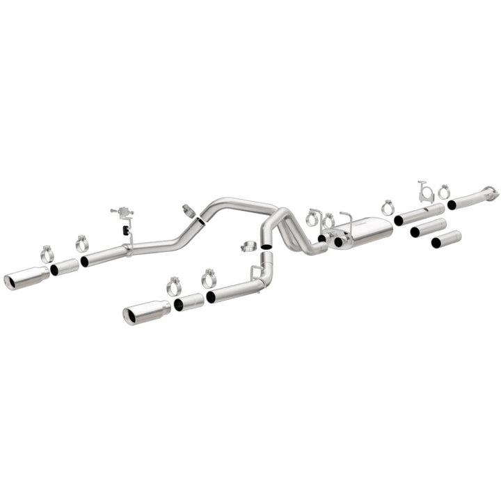 Magnaflow Stainless Cat-Back Exhaust Dual Split Rear Exit 4in 2015 Chevy Silverado 2500HD 6.0L - OneFastShop