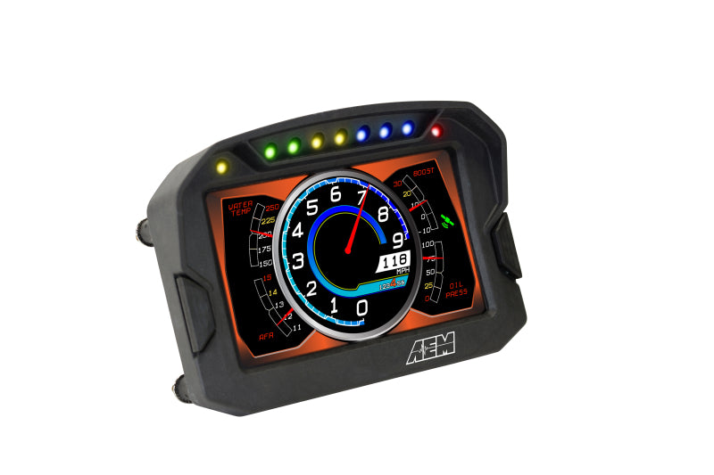AEM CD-5LG Carbon Logging Digital Dash Display w/ Internal 10Hz GPS & Antenna - OneFastShop