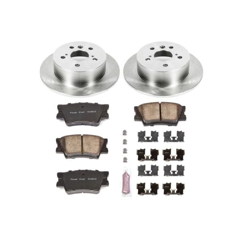 PowerStop Rear Autospecialty Brake Kit with Z17 Pads for 07-12 Lexus ES350 - OneFastShop