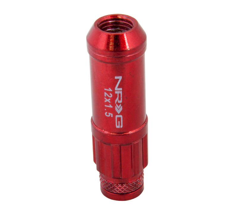 NRG 700 Series Steel Lug Nut Set 21 Pc with Locks & Lock Socket - Red - OneFastShop