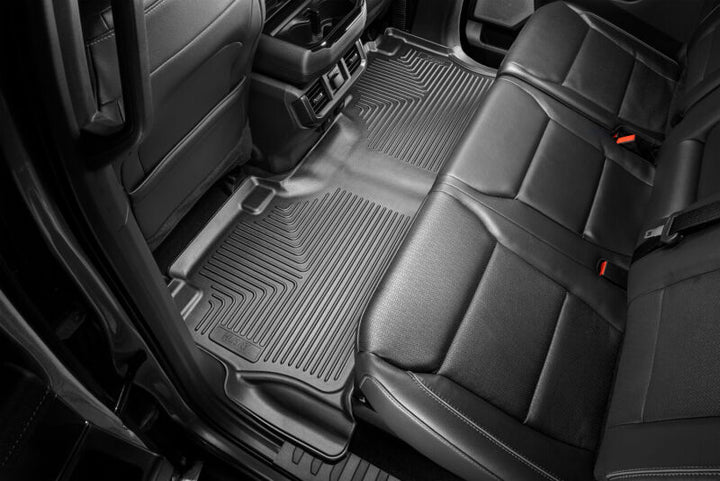 Husky Liners X-Act Contour Front & Second Row Seat Floor Liners - Black for 21-23 Ford F-150 CC SC - OneFastShop