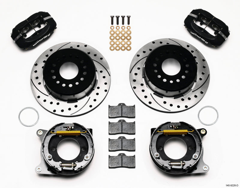 Wilwood Forged Dynalite P/S Park Brake Kit Drilled 2005-2014 Ford Mustang - OneFastShop
