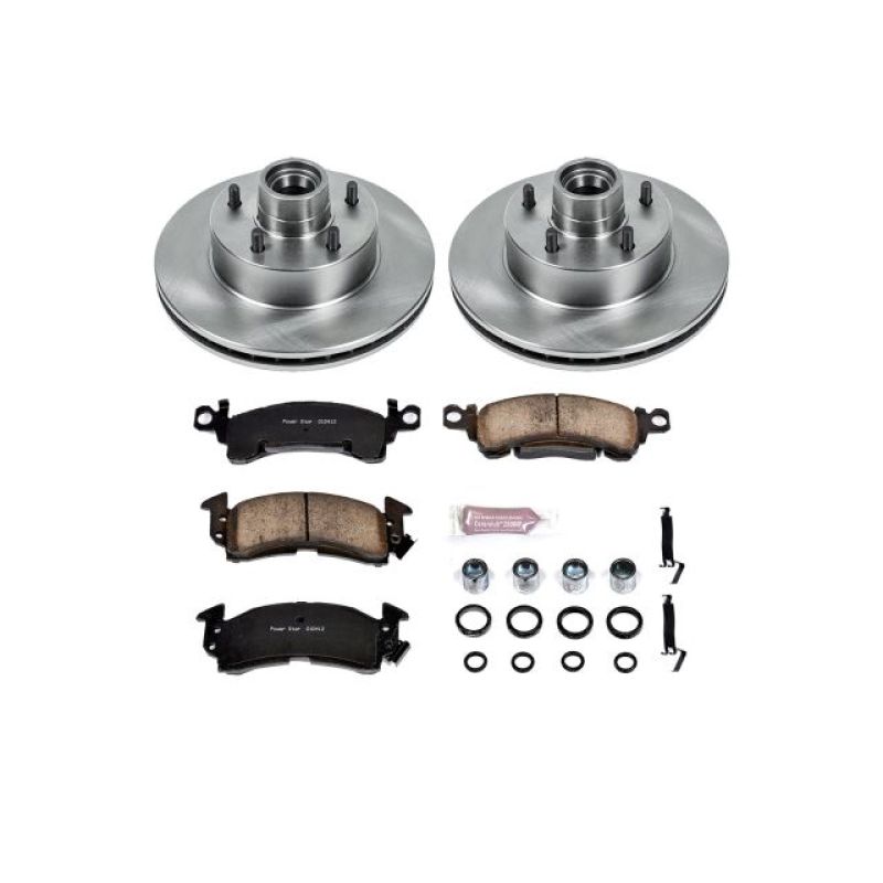 PowerStop Z17 Evolution Front Brake Kit - Chevy Camaro / Pontiac Firebird / GTO 1970-1981