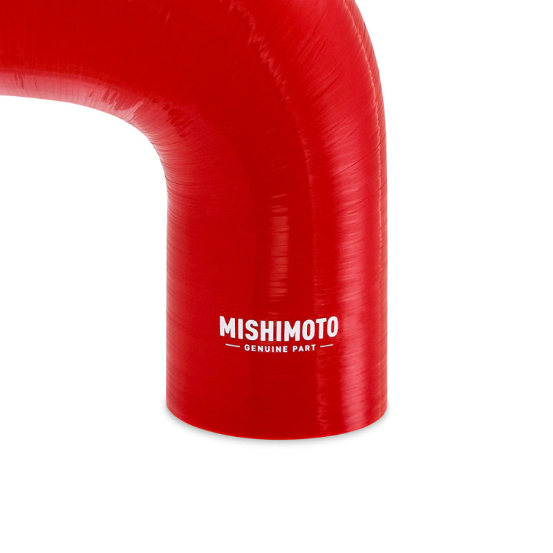 Mishimoto Silicone 90 Degree Reducer Coupler 2in-2.25in Red - OneFastShop