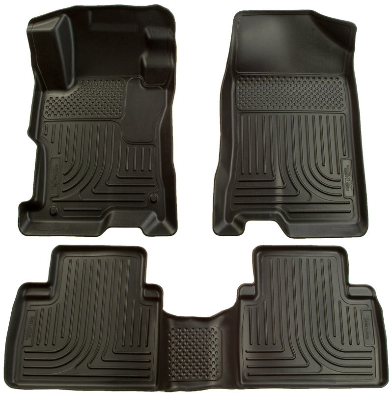 Husky Liners WeatherBeater Combo Black Floor Liners (1pc. 2nd Row) for 07-12 Nissan Altima (Non-Hybrid) - OneFastShop