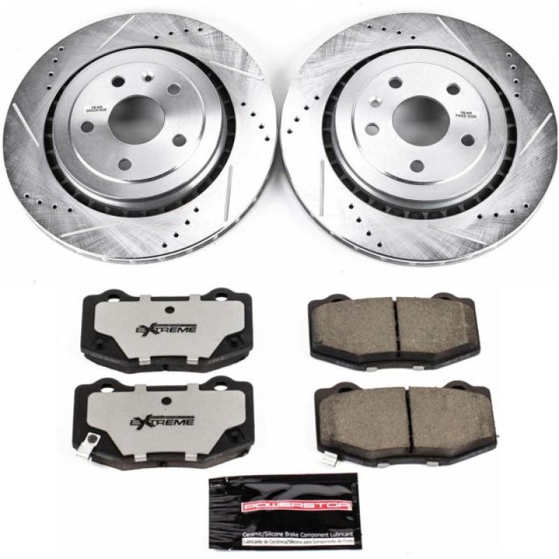 PowerStop Z26 Street Warrior Rear Brake Kit - Cadillac ATS 16-18 - OneFastShop