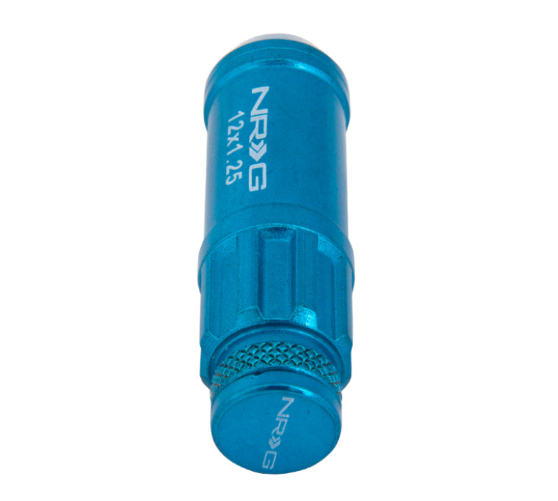 NRG 700 Series Steel Lug Nut Set M12x1.25 - 21 Pc with Locks - Blue, image 2