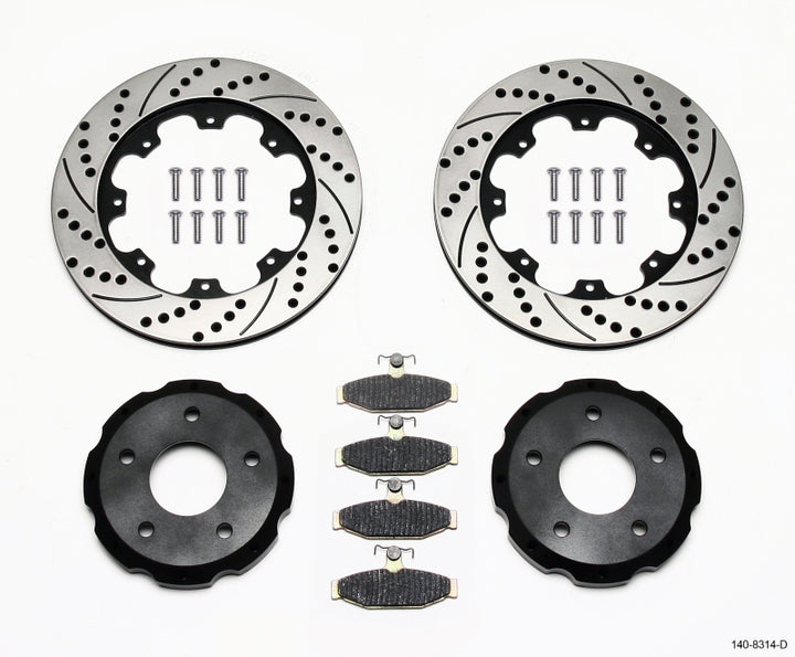 Wilwood Pro-Matrix Rear Kit Drilled 88-96 Corvette C4 Performance Brake Upgrade - OneFastShop