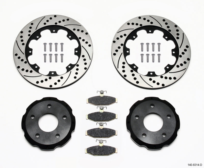 Wilwood Pro-Matrix Rear Kit Drilled 88-96 Corvette C4 Performance Brake Upgrade - OneFastShop