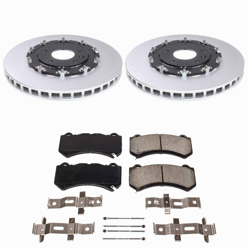 PowerStop Z17 Evolution Front Coated Brake Kit - Chevrolet Corvette Z06 / Grand Sport 2015-2019 - 2-Piece Rotors