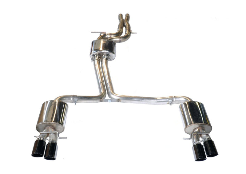 AWE Touring Edition Cat-Back Exhaust - Audi S5 2012-2017 - 102mm Diamond Black Tips