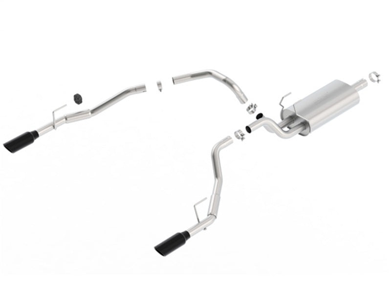Borla Cat-Back Touring Exhaust 5in Single Tip Black Chrome - Ram 1500 09-17 - OneFastShop