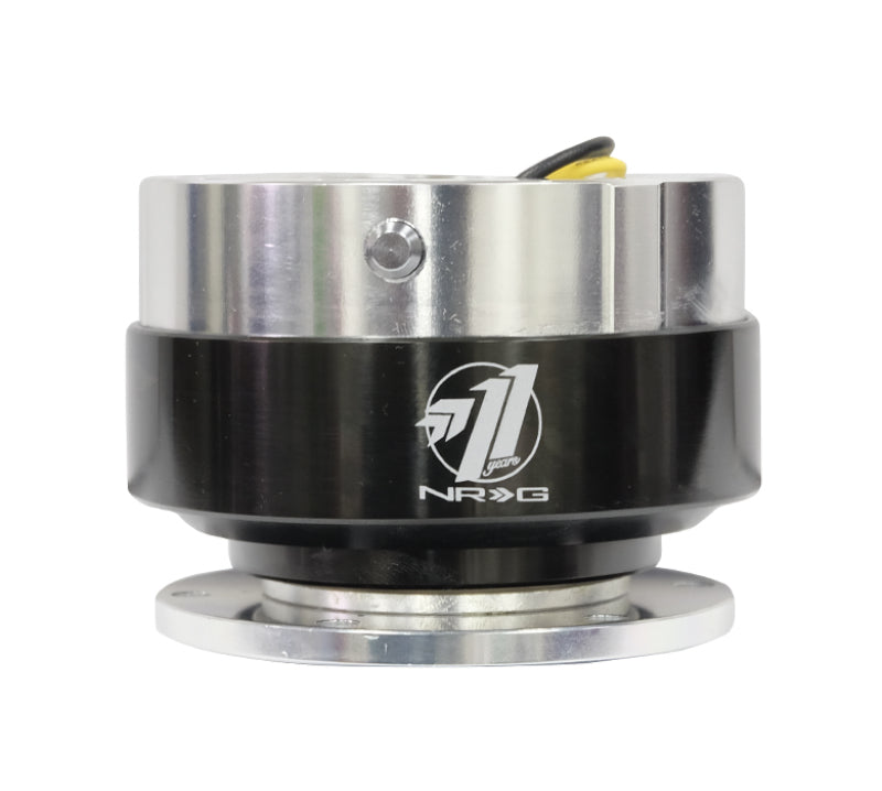 NRG Quick Release Gen 1.5 Silver Body Black Chrome Ring - OneFastShop