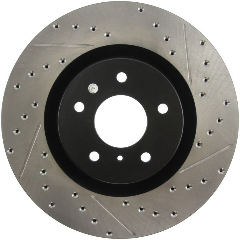 Stoptech Slotted & Drilled Sport Brake Rotor for Nissan 350Z/INFINITI G35 2003-2008 - OneFastShop